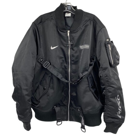 Nike Black Bomber Jacket | Men’s Size L | Megan Thee Stallion Collab - Picture 1 of 5